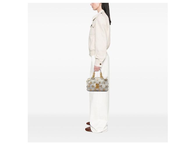 Borsa Louis Vuitton Panama Tinkerbell a pois bianca Bianco - vista 5