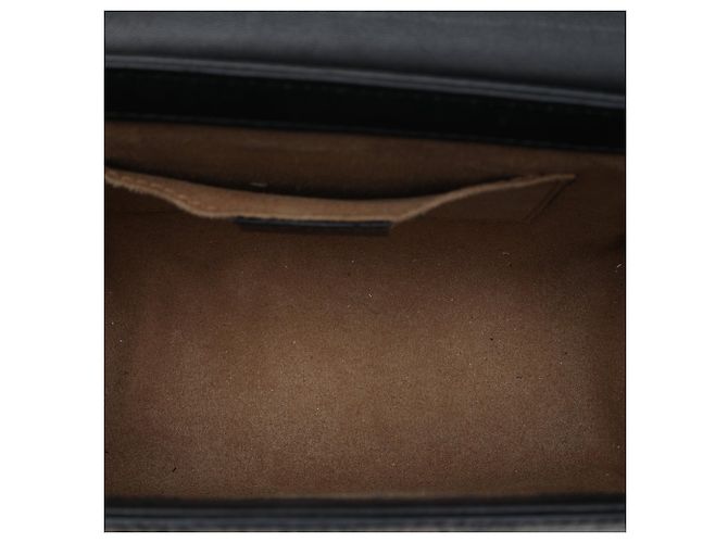 Borsa a Tracolla Gucci Small GG Supreme Padlock Nera Nero - vista 4