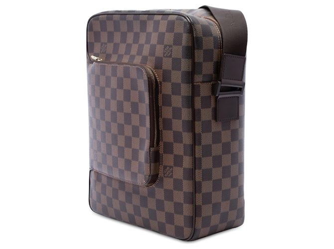 Borsa a tracolla Louis Vuitton Damier Ebene Olav MM marrone - vista 2