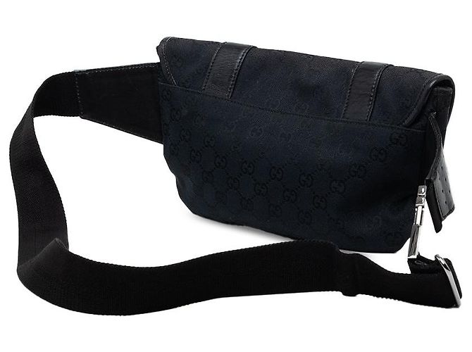 Borsa cintura Gucci GG Canvas nera Nero - vista 2