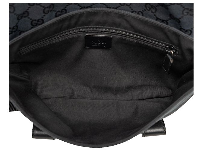 Borsa cintura Gucci GG Canvas nera Nero - vista 4