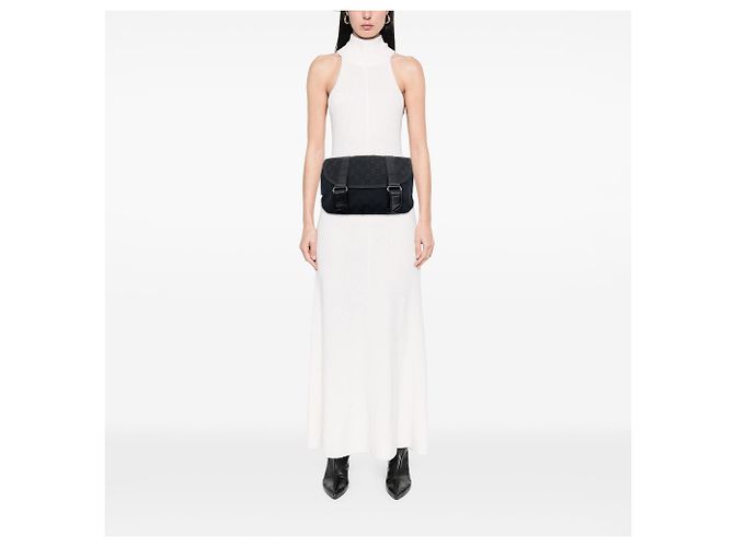 Borsa cintura Gucci GG Canvas nera Nero - vista 7