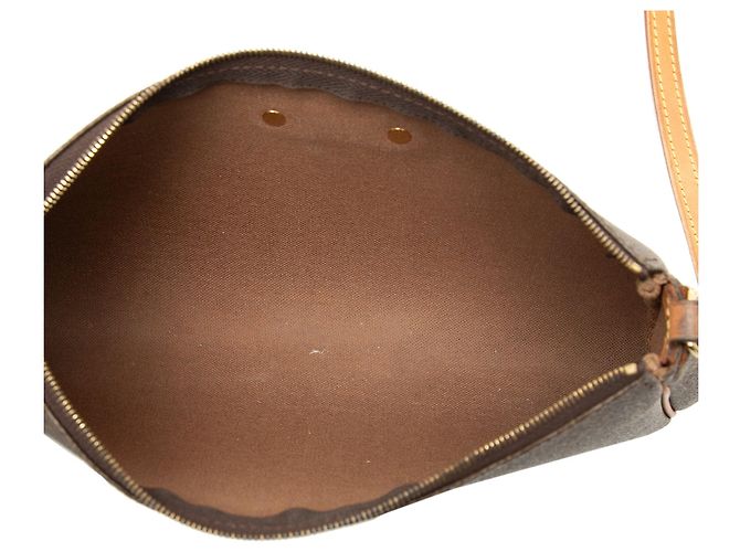 Borsa Satchel Louis Vuitton Monogram Eva Marrone - vista 4