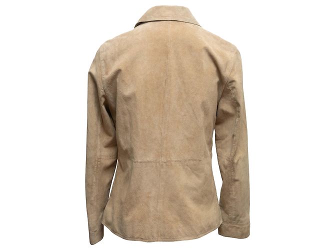 Prada Wildlederjacke Tan Größe US S Kamel - Ansicht 4