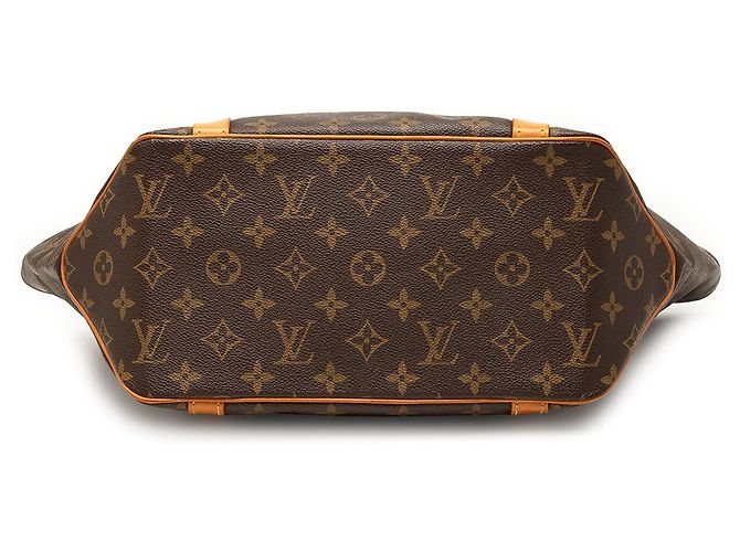 Borsa Shopping Tote Louis Vuitton Monogram Marrone - vista 3