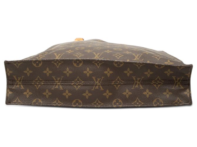 Borsa Tote Louis Vuitton Monogram Sac Plat Marrone - vista 3