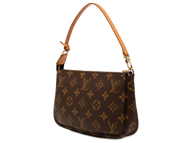 Borsa a tracolla Louis Vuitton Monogram Pochette Accessoires Marrone - vista 2