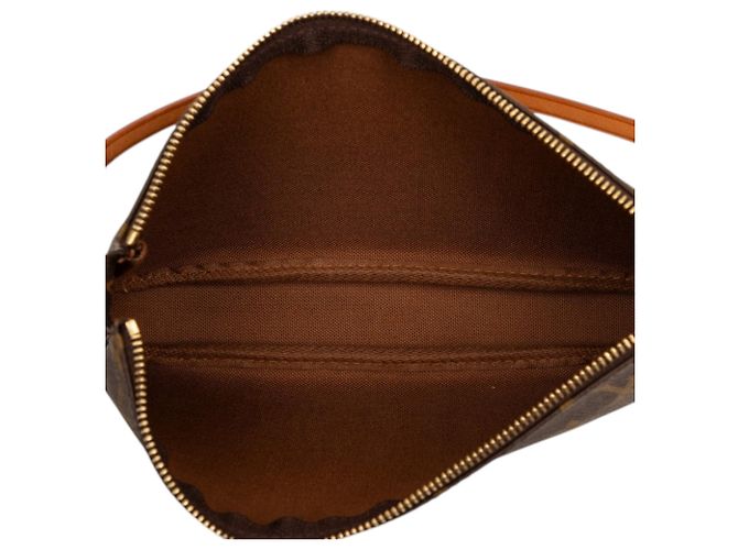Borsa a tracolla Louis Vuitton Monogram Pochette Accessoires Marrone - vista 4