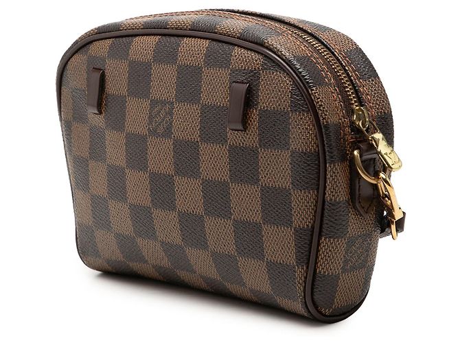 Borsa a tracolla Louis Vuitton Damier Ebene Ipanema Pochette Marrone - vista 2