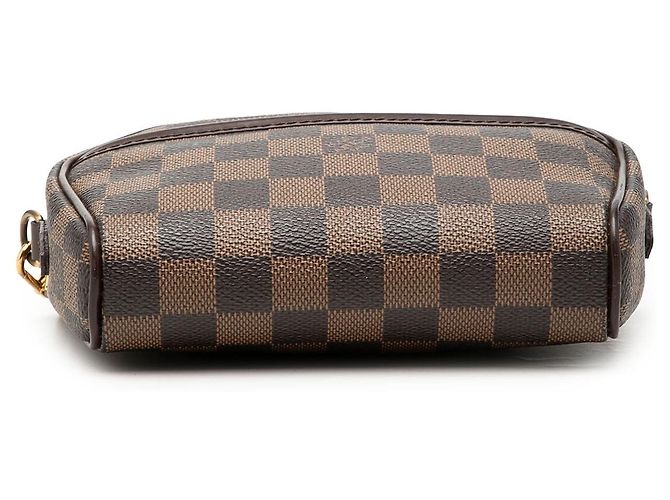 Borsa a tracolla Louis Vuitton Damier Ebene Ipanema Pochette Marrone - vista 3