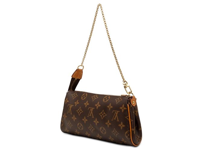 Borsa Satchel Louis Vuitton Monogram Eva Marrone - vista 2