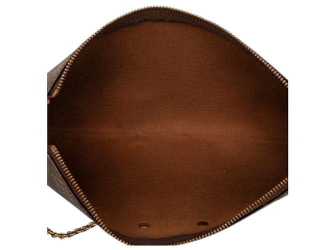Borsa Satchel Louis Vuitton Monogram Eva Marrone - vista 4