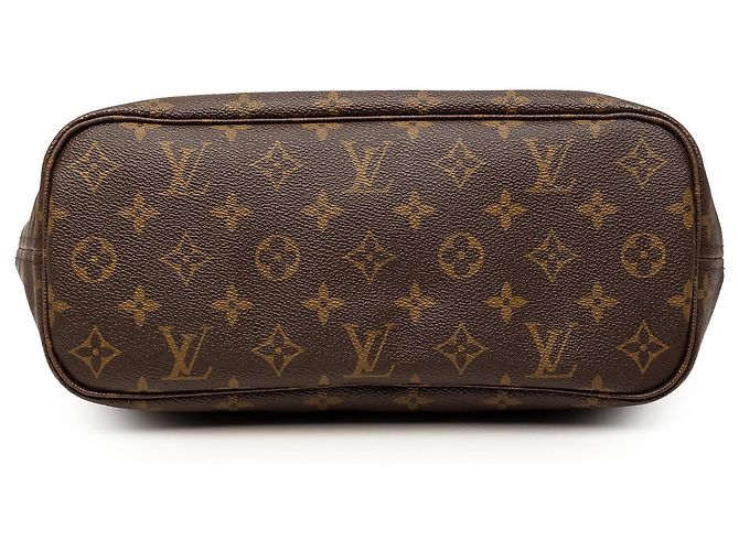 Borsa Tote Louis Vuitton Monogram Neverfull PM Marrone - vista 3