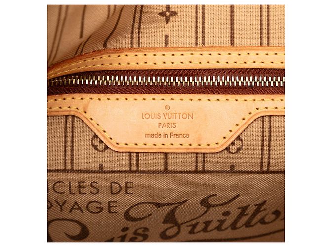 Borsa Tote Louis Vuitton Monogram Neverfull PM Marrone - vista 5