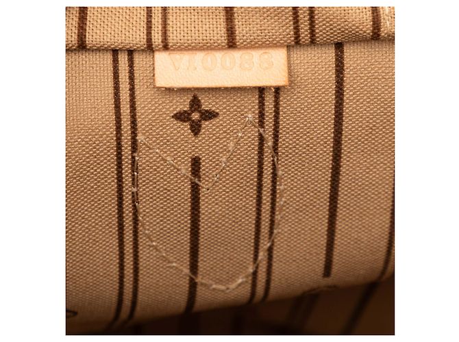 Borsa Tote Louis Vuitton Monogram Neverfull PM Marrone - vista 6