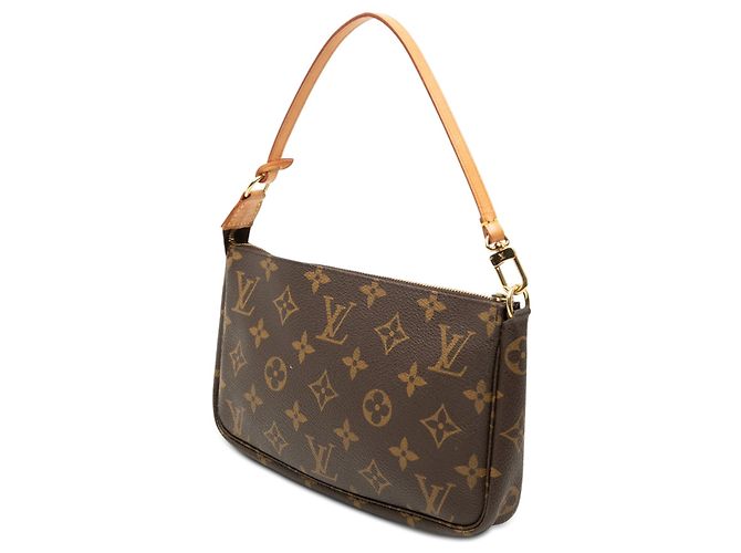 Borsa a tracolla Louis Vuitton Monogram Pochette Accessoires Marrone - vista 2