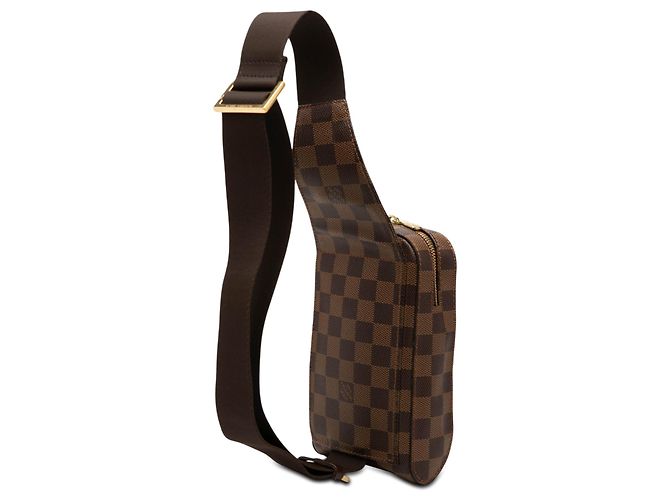 Borsa a tracolla Louis Vuitton Damier Ebene Geronimos Marrone - vista 2