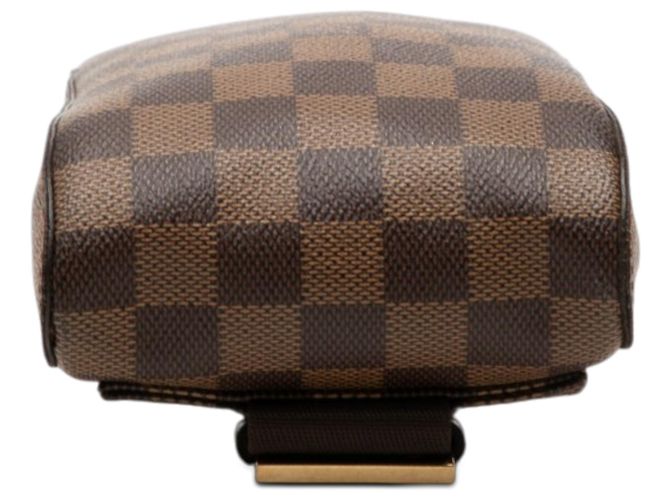 Borsa a tracolla Louis Vuitton Damier Ebene Geronimos Marrone - vista 3