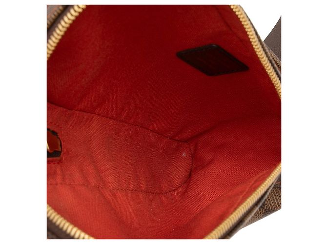 Borsa a tracolla Louis Vuitton Damier Ebene Geronimos Marrone - vista 4