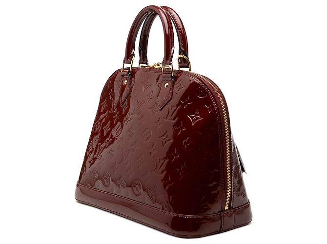 Borsa a mano Louis Vuitton Monogram Vernis Alma PM rossa Rosso - vista 2