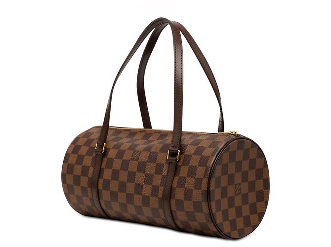 Borsa a mano Louis Vuitton Damier Ebene Papillon 30 Marrone - vista 2
