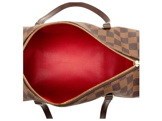 Borsa a mano Louis Vuitton Damier Ebene Papillon 30 Marrone - vista 4