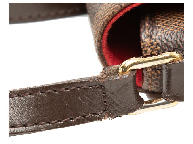 Borsa a tracolla Louis Vuitton Damiere Ebene Besace Rosebery Marrone - vista 7