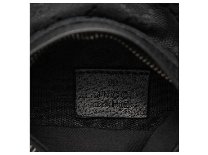 Borsetta cintura Gucci GG Canvas con doppia tasca, nera Nero - vista 5