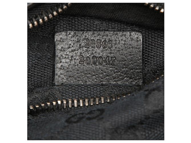 Borsetta cintura Gucci GG Canvas con doppia tasca, nera Nero - vista 6