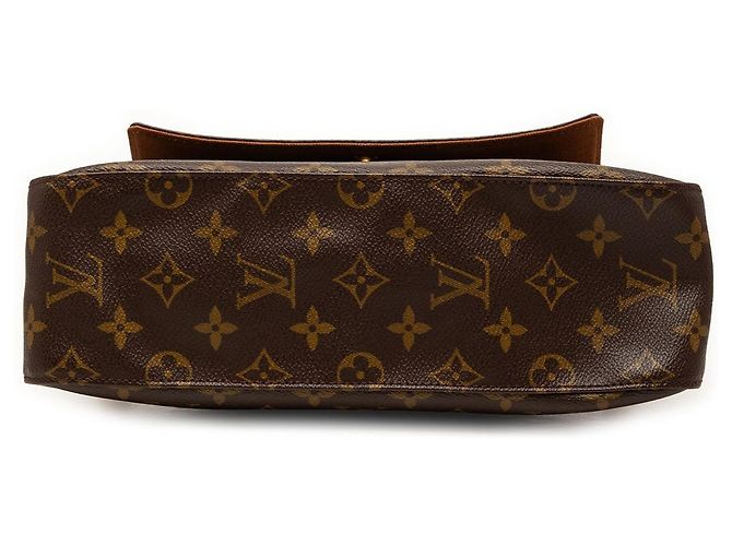 Borsa a tracolla Mini Looping Monogram Louis Vuitton Marrone - vista 3