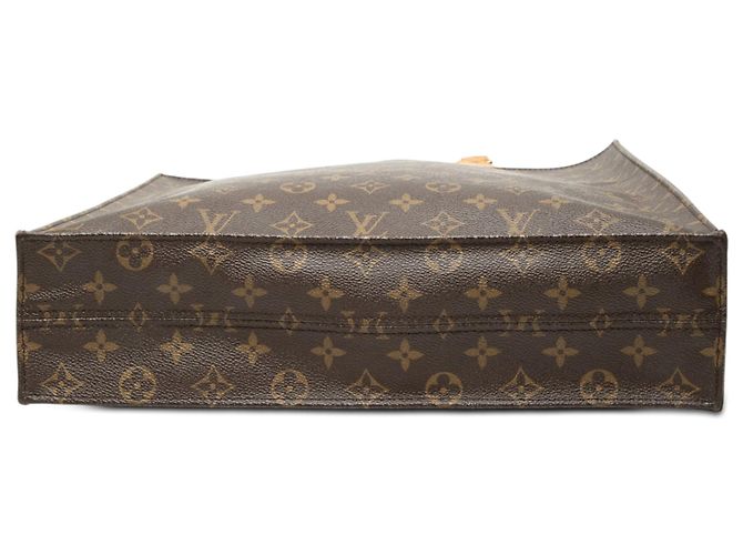 Borsa Tote Louis Vuitton Monogram Sac Plat Marrone - vista 3