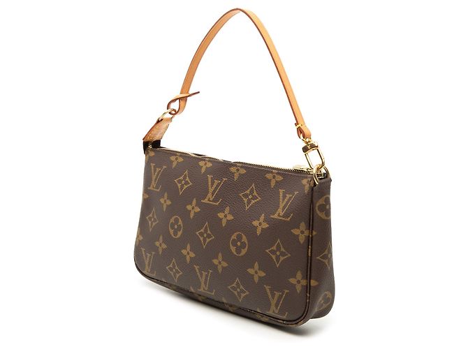 Bolso de hombro Louis Vuitton Monogram Pochette Accessoires Marrón Castaño - vista 2