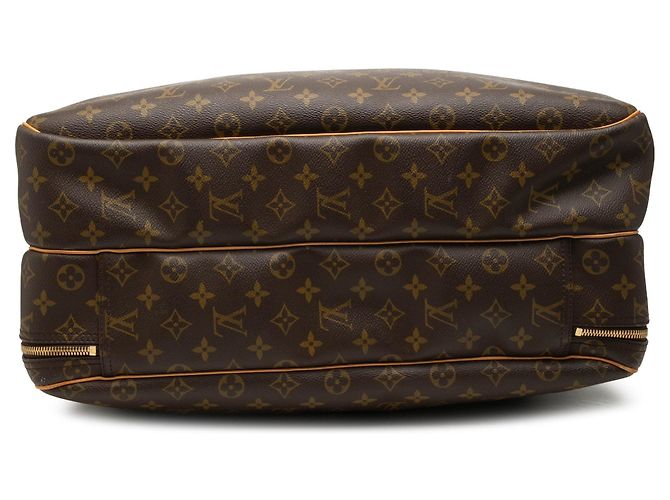Borsa da viaggio Louis Vuitton Monogram Alize 24 Heures Marrone - vista 3