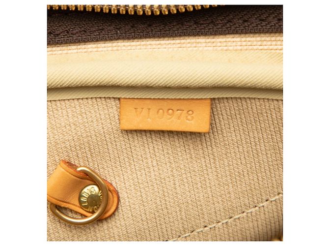 Borsa da viaggio Louis Vuitton Monogram Alize 24 Heures Marrone - vista 6