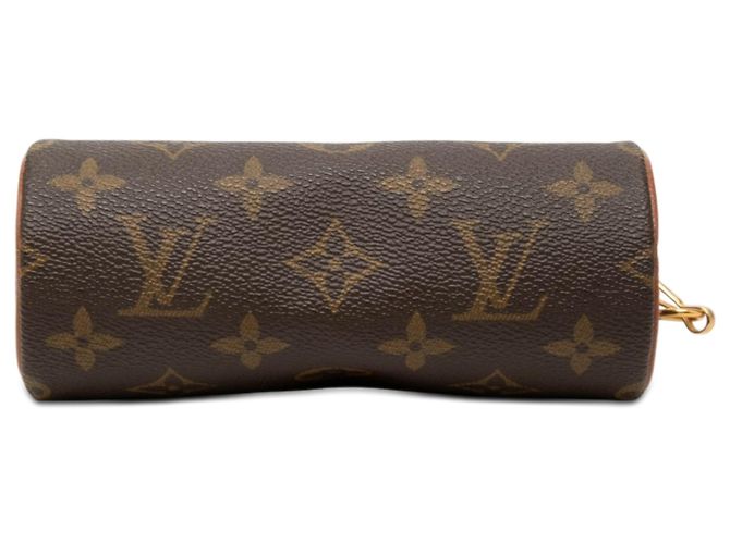 Borsa a mano Louis Vuitton Monogram Papillon Pochette Marrone - vista 3