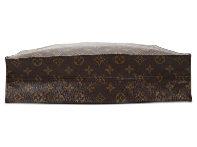 Borsa Tote Louis Vuitton Monogram Sac Plat Marrone - vista 3
