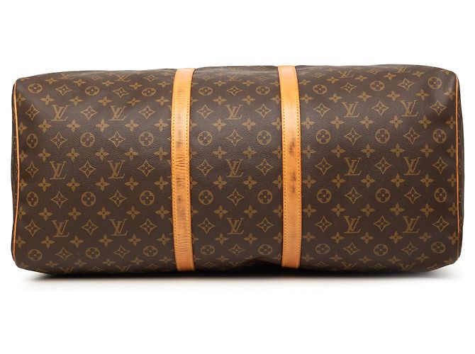 Borsa da viaggio Louis Vuitton Monogram Keepall 60 Marrone - vista 3