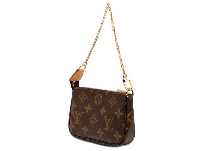 Borsa a mano Louis Vuitton Monogram Mini Pochette Accessoires Marrone - vista 2