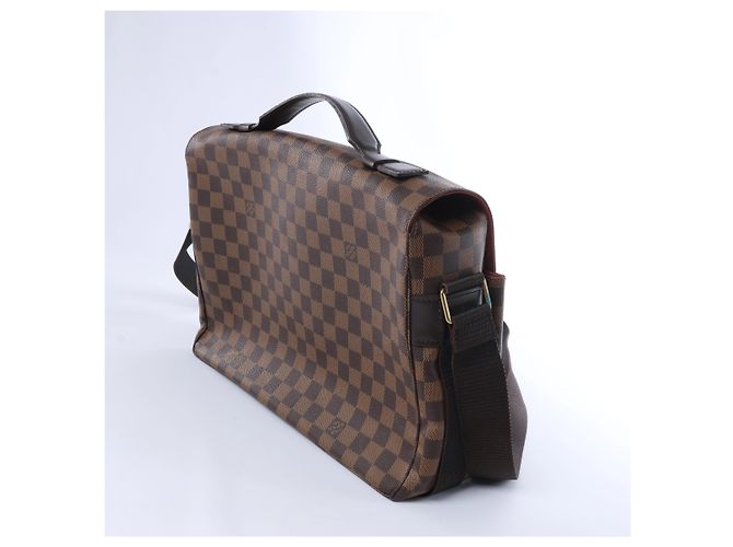 Borsa a tracolla Louis Vuitton Damier Broadway in marrone Rosso - vista 4