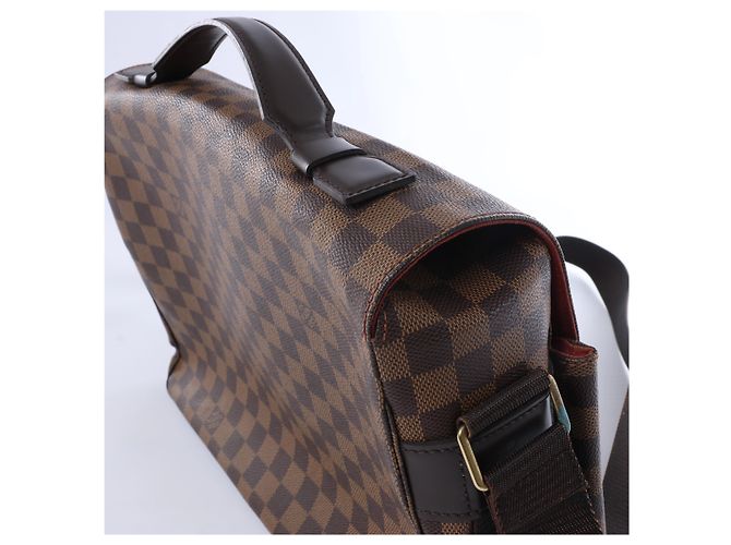 Borsa a tracolla Louis Vuitton Damier Broadway in marrone Rosso - vista 5