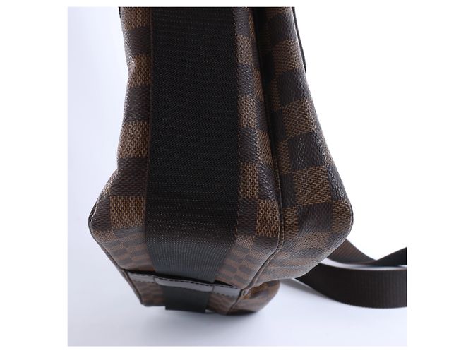 Borsa a tracolla Louis Vuitton Damier Broadway in marrone Rosso - vista 9