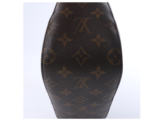 Borsa a tracolla Louis Vuitton Monogram Looping MM in Brown Beige - vista 11