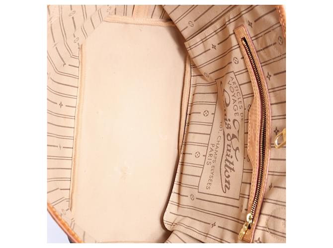 Borsa a spalla Louis Vuitton Monogram Neverfull MM in marrone Beige - vista 12