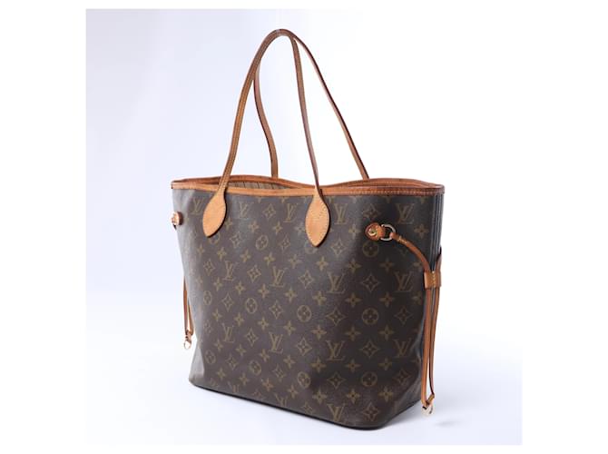 Borsa a spalla Louis Vuitton Monogram Neverfull MM in marrone Beige - vista 4