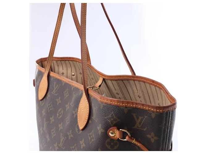 Borsa a spalla Louis Vuitton Monogram Neverfull MM in marrone Beige - vista 5