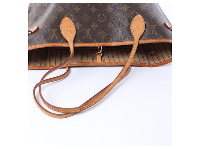 Borsa a spalla Louis Vuitton Monogram Neverfull MM in marrone Beige - vista 6