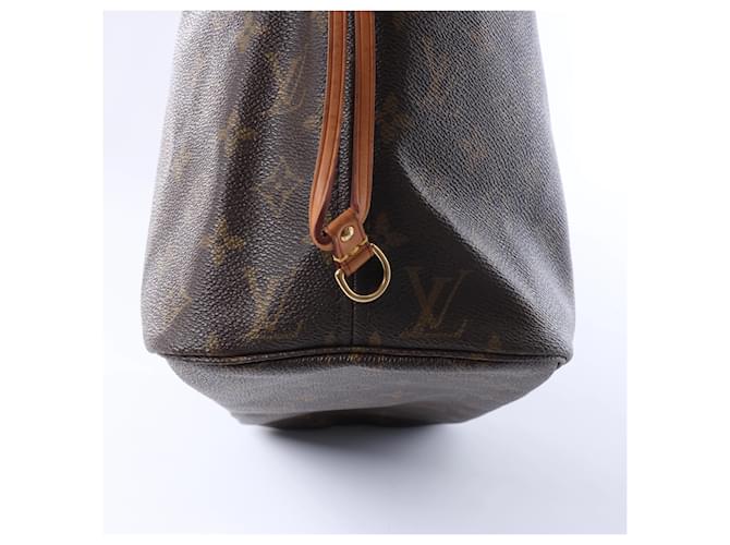 Borsa a spalla Louis Vuitton Monogram Neverfull MM in marrone Beige - vista 8