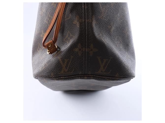 Borsa a spalla Louis Vuitton Monogram Neverfull MM in marrone Beige - vista 9