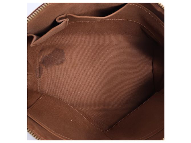 Borsa Louis Vuitton Palermo Monogram PM in marrone - vista 12