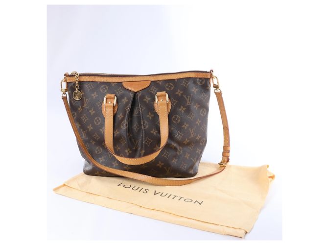 Borsa Louis Vuitton Palermo Monogram PM in marrone - vista 15